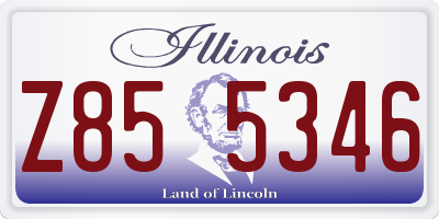 IL license plate Z855346