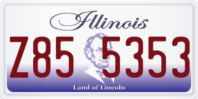 IL license plate Z855353