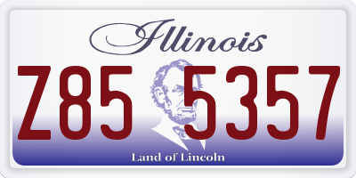 IL license plate Z855357