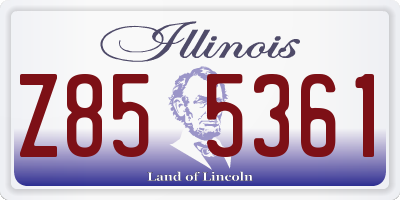 IL license plate Z855361