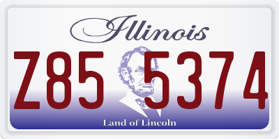IL license plate Z855374