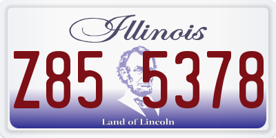 IL license plate Z855378