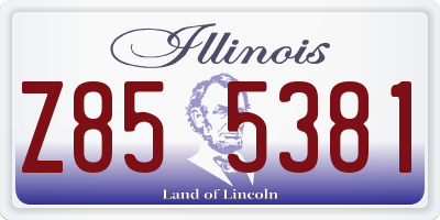 IL license plate Z855381