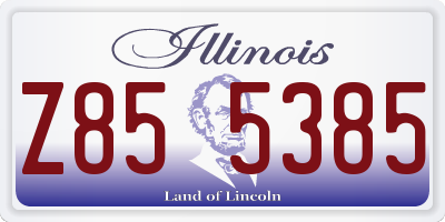 IL license plate Z855385