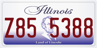 IL license plate Z855388