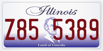 IL license plate Z855389