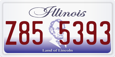 IL license plate Z855393