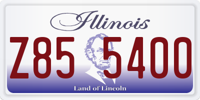 IL license plate Z855400