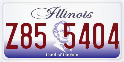IL license plate Z855404