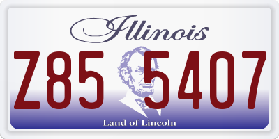 IL license plate Z855407