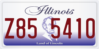 IL license plate Z855410