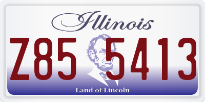 IL license plate Z855413
