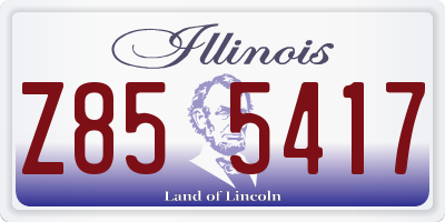 IL license plate Z855417