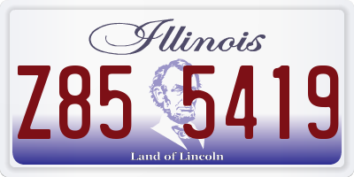 IL license plate Z855419