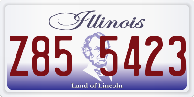 IL license plate Z855423