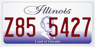 IL license plate Z855427