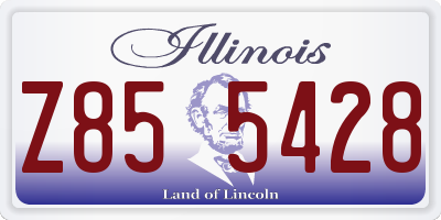 IL license plate Z855428