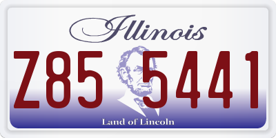 IL license plate Z855441