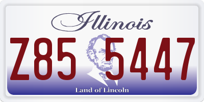 IL license plate Z855447