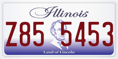 IL license plate Z855453
