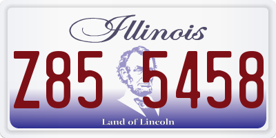 IL license plate Z855458