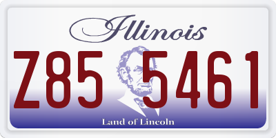 IL license plate Z855461