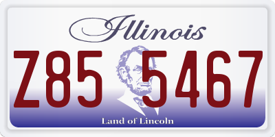 IL license plate Z855467