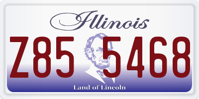 IL license plate Z855468