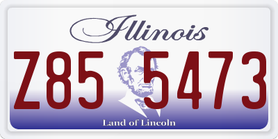 IL license plate Z855473