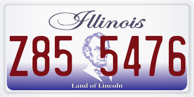 IL license plate Z855476