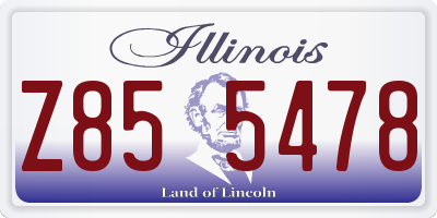 IL license plate Z855478