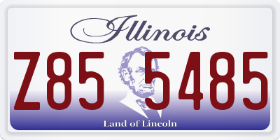 IL license plate Z855485