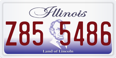 IL license plate Z855486
