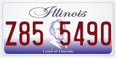 IL license plate Z855490