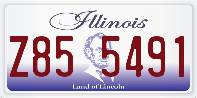 IL license plate Z855491