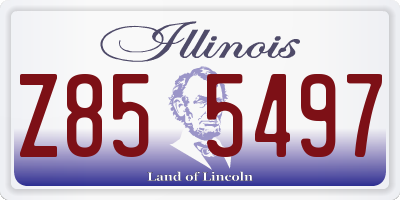 IL license plate Z855497