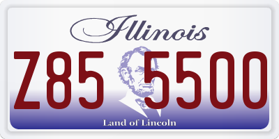 IL license plate Z855500
