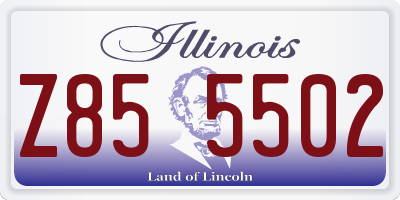 IL license plate Z855502