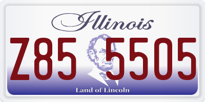 IL license plate Z855505