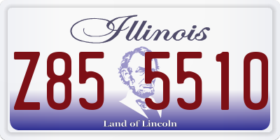 IL license plate Z855510