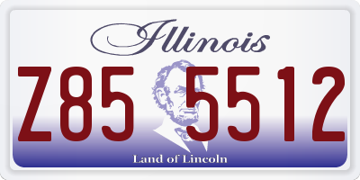 IL license plate Z855512