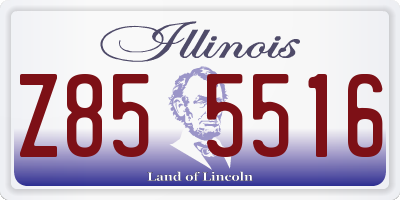 IL license plate Z855516