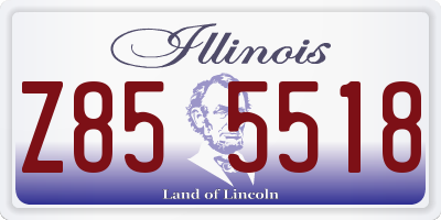 IL license plate Z855518