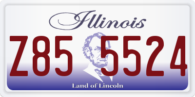 IL license plate Z855524