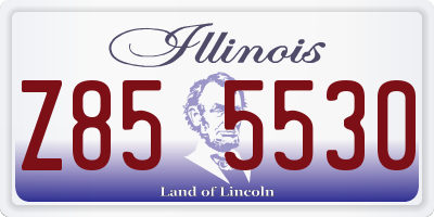 IL license plate Z855530