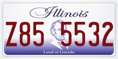 IL license plate Z855532
