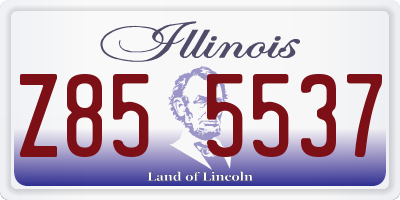 IL license plate Z855537