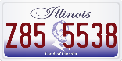 IL license plate Z855538