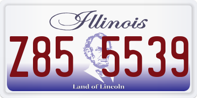 IL license plate Z855539