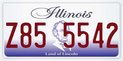 IL license plate Z855542